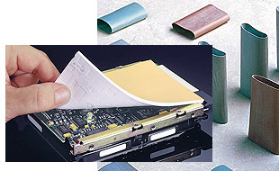 Thermal silicone films, thermal silicone gel caps and other thermal interface products